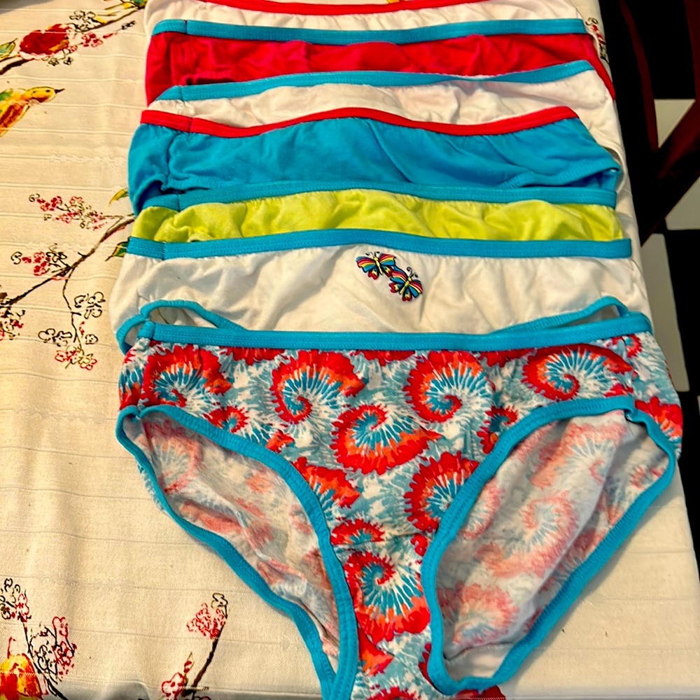 Seven pair girls size 16- panties like new regular $14